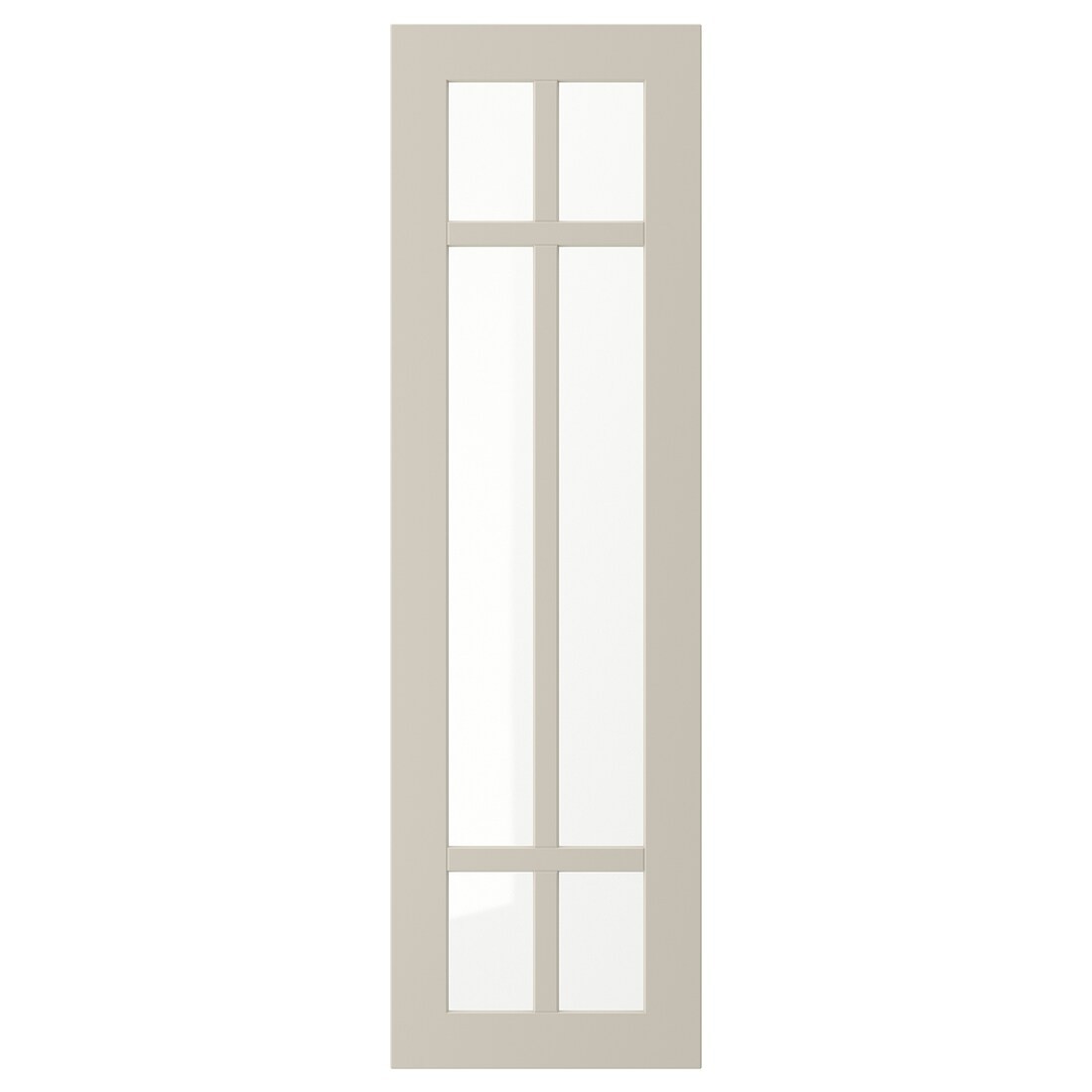 STENSUND СТЕНСУНД Стеклянная дверь, бежевый, 30x100 см