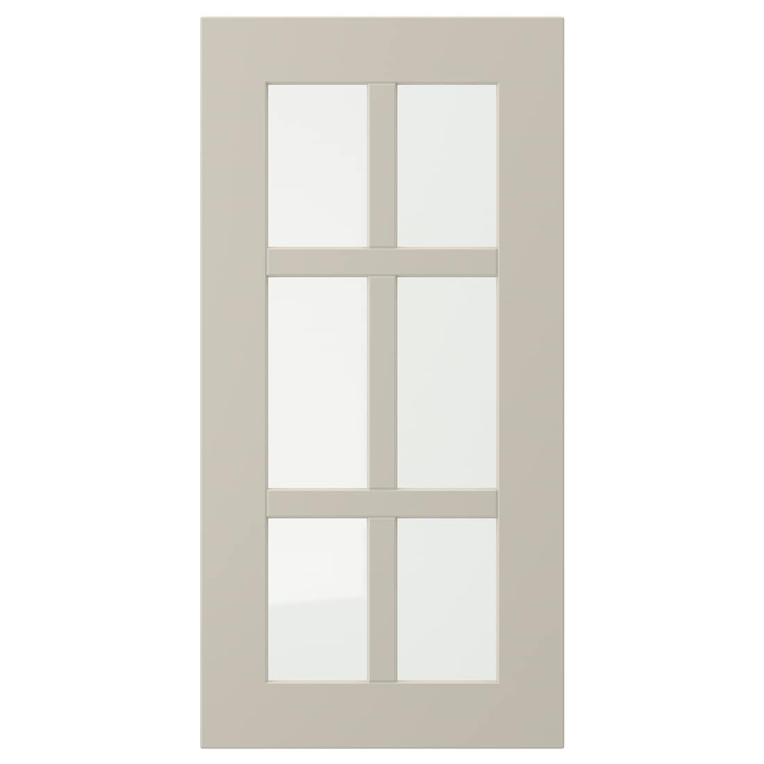 STENSUND СТЕНСУНД Стеклянная дверь, бежевый, 30x60 см
