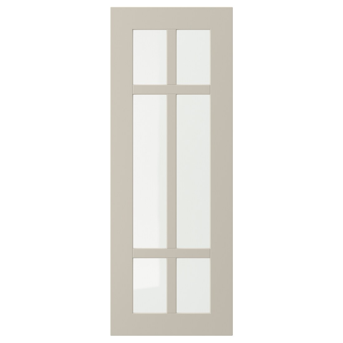 STENSUND СТЕНСУНД Стеклянная дверь, бежевый, 30x80 см