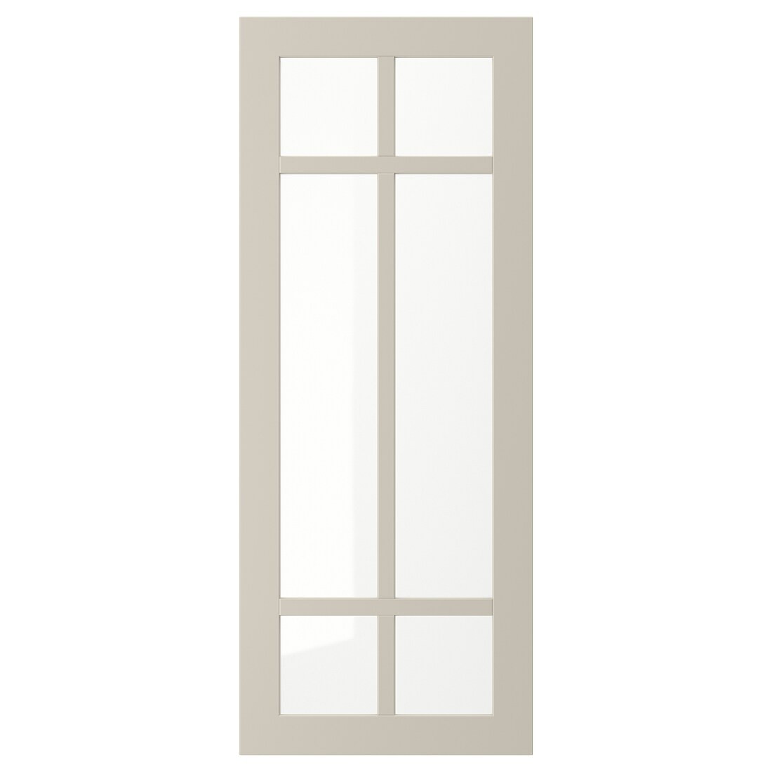 STENSUND СТЕНСУНД Стеклянная дверь, бежевый, 40x100 см