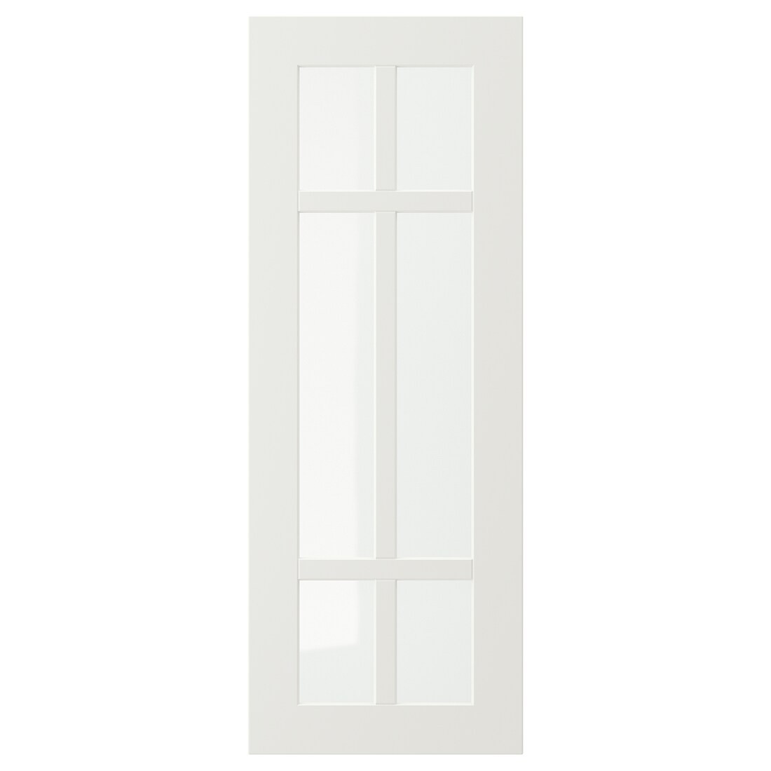STENSUND СТЕНСУНД Стеклянная дверь, белый, 30x80 см