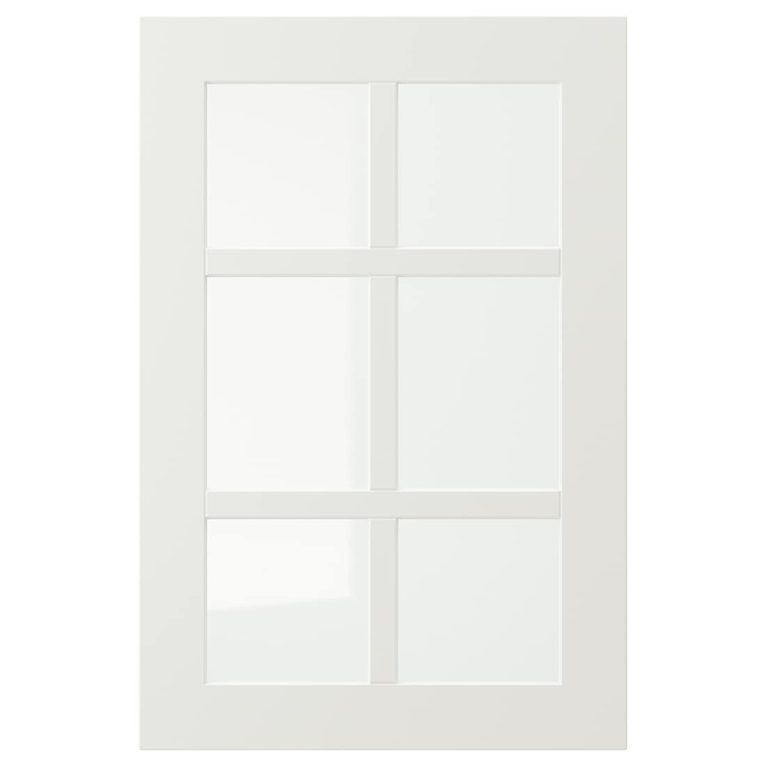 STENSUND СТЕНСУНД Стеклянная дверь, белый, 40x60 см