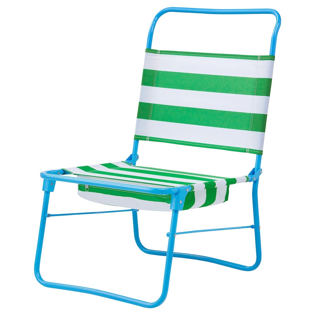 STRANDÖN Пляжное кресло, белый зеленый / синий