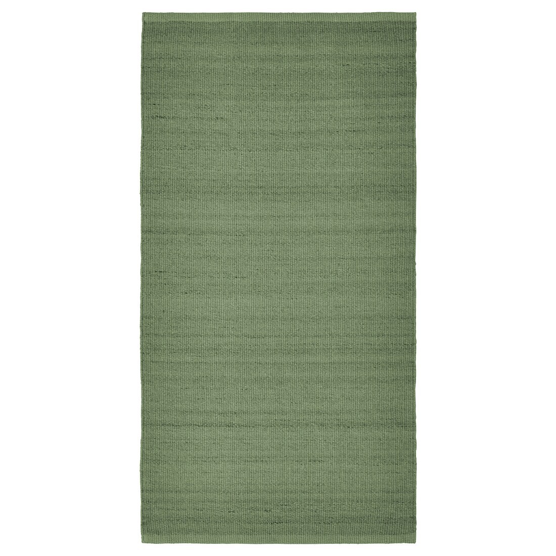 TIDTABELL Ковер безворсовый, зеленый, 80x150 см