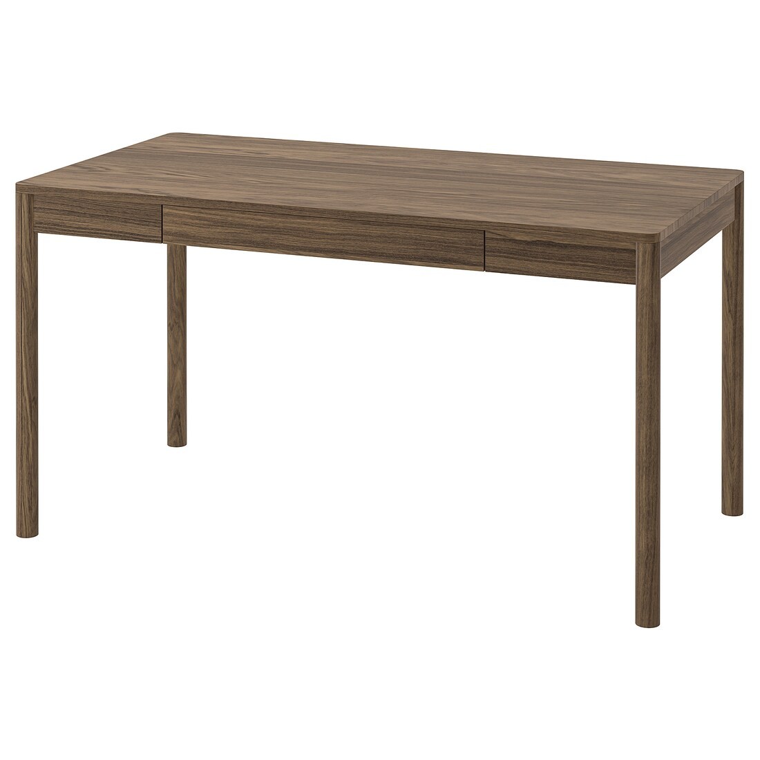 TONSTAD Письменный стол, коричневый дубовый шпон, 140x75 см