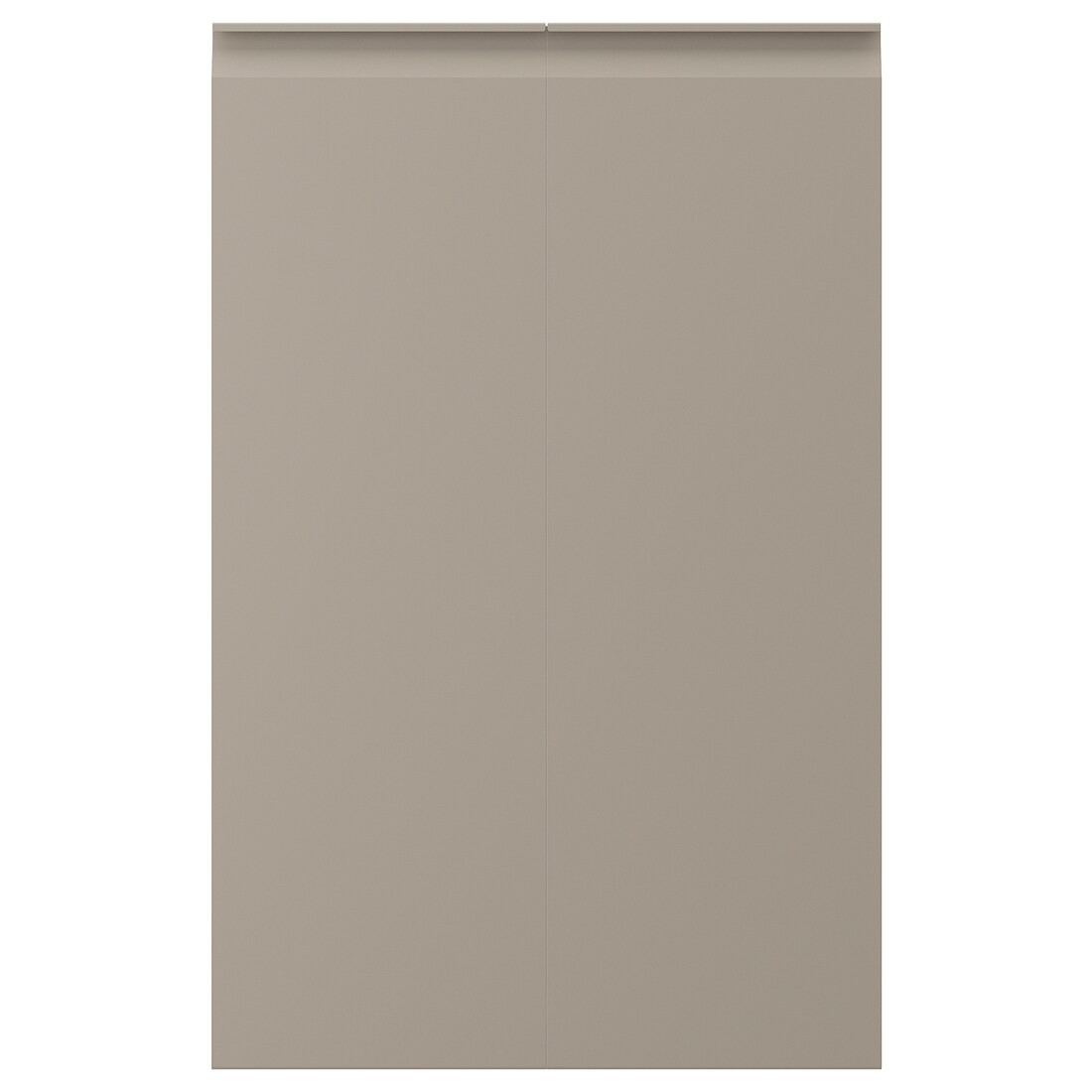 UPPLÖV Дверцы для напольного углового шкафа, левосторонний / Матовый темный бежевый, 25x80 см
