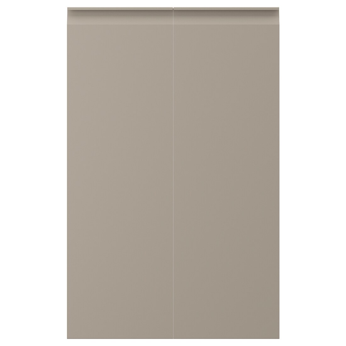 UPPLÖV Дверцы для напольного углового шкафа, правосторонний / Матовый темно-бежевый, 25x80 см