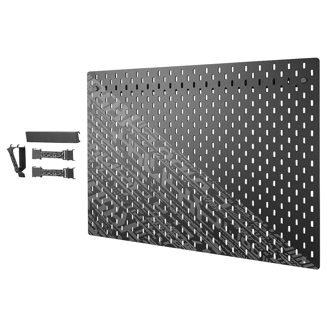 UPPSPEL УППСПЕЛЬ Настенная панель, комбинация, черный, 76x56 см