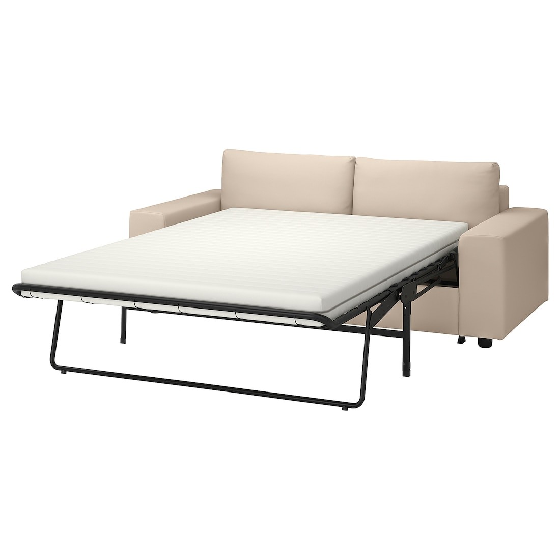 VIMLE 2-местный диван-кровать, с широкими подлокотниками / Hallarp бежевый