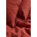 H&M Home Двуспальное льняное постельное белье, Ржавчина оранжевая, Разные размеры 0188589067 | 0188589067