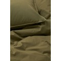 H&M Home Комплект постельного белья из хлопка, оливково-зеленый, Разные размеры 0453850065 | 0453850065