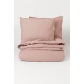 H&M Home Двуспальное постельное белье из хлопка, Пудрово-розовый, Разные размеры 0453853036 | 0453853036