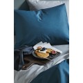 H&M Home Односпальное постельное белье из хлопка, Темный бензин, 150x200 + 50x60 0496278005 | 0496278005