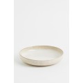 H&M Home Глубокая керамическая тарелка, Бежевый 0644360008 | 0644360008