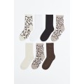 H&M Home Носки, 7 пар, Светло-бежевый/белый/черный, Разные размеры 0683001067 | 0683001067