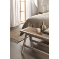 H&M Home Скамейка с ротанговым сиденьем, Светло-серый/Ротанг 0706044004 | 0706044004