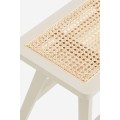 H&M Home Скамейка с ротанговым сиденьем, Светло-серый/Ротанг 0706044004 | 0706044004