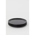 H&M Home Керамическая тарелка, 4 шт., Черный 0731376005 | 0731376005