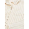 H&M Home Пижама из выстираного льна, Светло-бежевый/Полосатый, Разные размеры 0747936007 | 0747936007