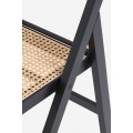 H&M Home Складной деревянный стул, Черный/Ратан 0785356001 | 0785356001