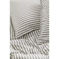 H&M Home Двуспальное постельное белье, Серые/белые полосы, Разные размеры 0897124003 | 0897124003