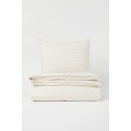 H&M Home Односпальное постельное белье в узоры, Светло-бежевый/белый, Разные размеры 0947643001 | 0947643001