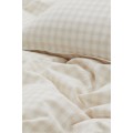H&M Home Односпальное постельное белье в узоры, Светло-бежевый/белый, Разные размеры 0947643001 | 0947643001