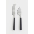 H&M Home Металлические ножи для сыра, 2 шт., Серебристый/Черный 0993049003 | 0993049003