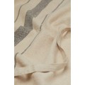 H&M Home Фартук из смесовой льняной ткани, Бежевый/Полосатый, 75x80 1000129001 | 1000129001