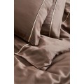 H&M Home Двуспальное постельное белье из вискозы, Темно-серый бежевый, 200x200 + 50x60 1005714004 | 1005714004