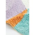 H&M Home Коврик для ванной с цветовыми блоками, Бирюзовый/цветовые блоки, 60x90 1019825002 | 1019825002