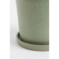 H&M Home Маленький вазон с подставкой, Хаки зеленый 1023304004 | 1023304004