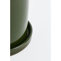 H&M Home Маленький вазон с подставкой, Темно-зеленый 1023304011 | 1023304011