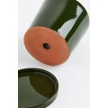 H&M Home Маленький вазон с подставкой, Темно-зеленый 1023304011 | 1023304011