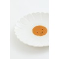 H&M Home Фарфоровая тарелка, Белый/Маргаритка 1030864002 | 1030864002
