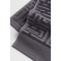 H&M Home Жаккардовое полотенце для гостей, темно-серый, 30x50 1032007002 | 1032007002