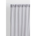 H&M Home Многофункциональная штора из смесовой льняной ткани, 2 шт., светло-серый, 120x250 1039973003 | 1039973003