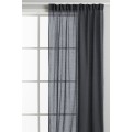 H&M Home Многофункциональная штора из смесовой льняной ткани, 2 шт., Антрацитово-серый, 150x300 1039976007 | 1039976007