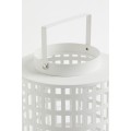 H&M Home Большой металлический фонарь, Белый 1061179001 | 1061179001