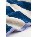 H&M Home Пляжное полотенце в полоски, Темно-синий/Светло-бежевый, 80x165 1062313003 | 1062313003