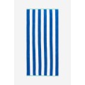 H&M Home Пляжное полотенце в полоски, Синий/Белый, 80x165 1062313007 1062313007