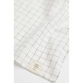 H&M Home Кухонное полотенце из смесовой льняной ткани, Белый/Клетка, 50x70 1068064001 | 1068064001