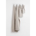 H&M Home Хлопковое махровое полотенце для гостей, Светло-коричневато-серый, 30x50 1074989004 | 1074989004