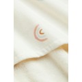 H&M Home Банное полотенце с капюшоном, Натуральный белый/Радужный, 70x130 1079698003 | 1079698003