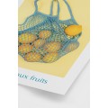 Postery Плакат «Лимоны в сетчатом мешке» — синий/желтый 1094622001 | 1094622001
