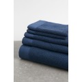 H&M Home Большое банное полотенце из хлопковой махры, Темно-синий, 100x150 1097301011 | 1097301011