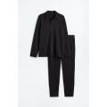 H&M Home Пижама из хлопкового трикотажа, Черный, Разные размеры 1097474001 | 1097474001