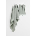 H&M Home Махровое гостевое полотенце, 2 шт., зеленый шалфей, 30x50 1097511004 | 1097511004
