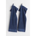 H&M Home Махровое гостевое полотенце, 2 шт., Темно-синий, 30x50 1097511011 | 1097511011