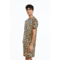 H&M Home Пижама с футболкой и шортами обычного кроя, Бежевый/Леопардовый принт, Разные размеры 1116123005 | 1116123005